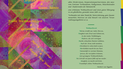 Poster on the occasion of the CFF's New Year's wishes for 2022–2023