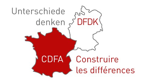 Logo des Deutsch-Französischen Doktorand:innenkollegs "Unterschiede denken", https://difference.hypotheses.org/
