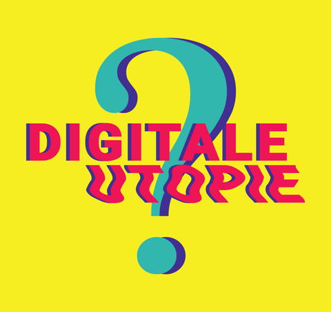Logo of the “Digital Utopia” project at German universities, organized by the Institut français Germany and the Franco-German University.
