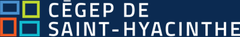 Logo des CÉGEP Saint-Hyacinthe, Québec (blauer Hintergrund)