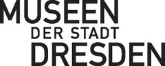 Logo Museen der Stadt Dresden, schwarze Schrift