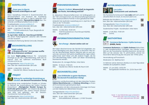 CFF Program flyer Spring/Summer 2022, page 2