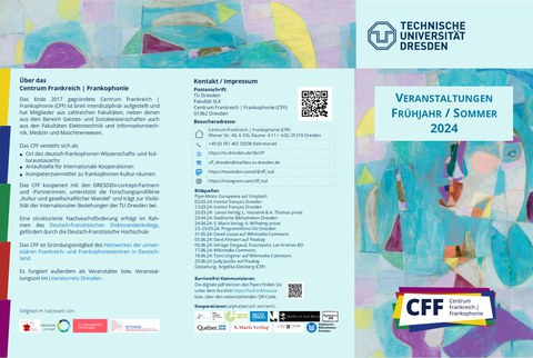CFF Program flyer Spring/Summer 2024, page 1