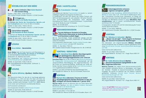 CFF Program flyer Spring/Summer 2024, page 2