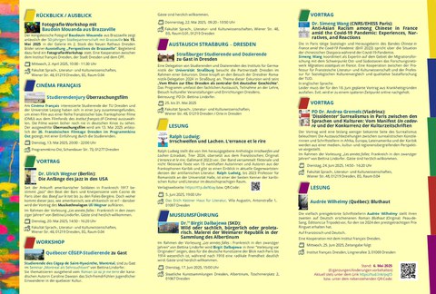 Programmflyer des CFF im Frühjahr / Sommer 2025, Seite 2