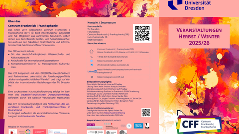 CFF-Programmflyer Herbst/Winter 2025/26, Seite 1