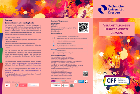 CFF flyer fall / winter 2025/26, page 1