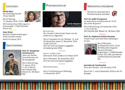 CFF Program flyer Fall/Winter 2018/19, page 2