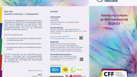 CFF-Programmflyer Herbst/Winter 2020/21, Seite 1