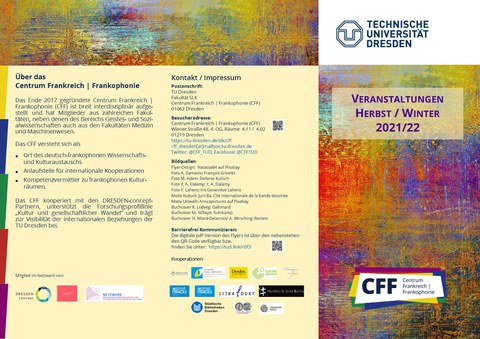 CFF Program flyer Fall/Winter 2021/22, page 1