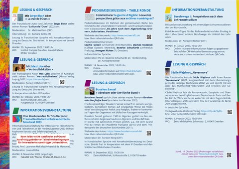 CFF-Programmflyer Herbst / Winter 2022/23, Seite 2