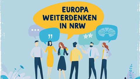 Header on the occasion of the announcement of the seminar “Rethinking Europe in North Rhine-Westphalia: Franco-German Relations—The Engine of Europe?” to be held October 16–18, 2020, in Bonn.