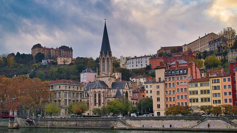 Photo de la ville de Lyon, en France (vue de Saint-Georges)