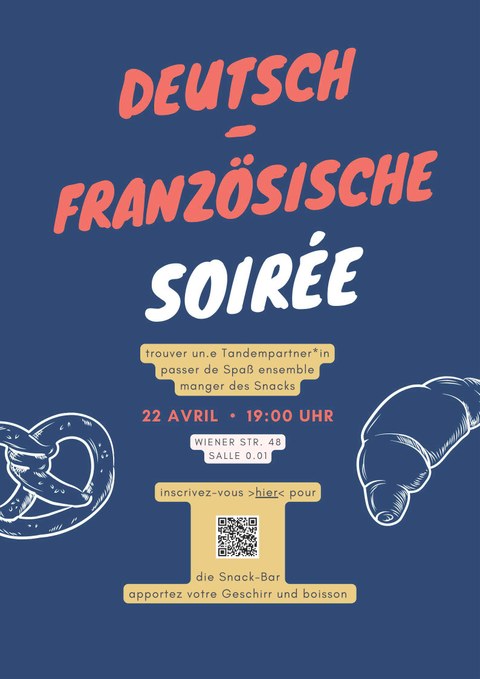Plakat Deutsch-Französische Soirée 22.04.24