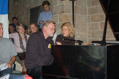 Marie-Jo Thério und Prof. Kolboom am Klavier 
