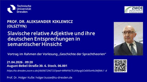 Vortrag von ALEKSANDER KIKLEWICZ 2026