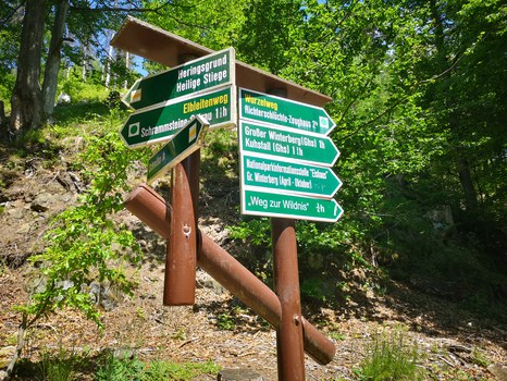 Wegweiser in der Sächsischen Schweiz