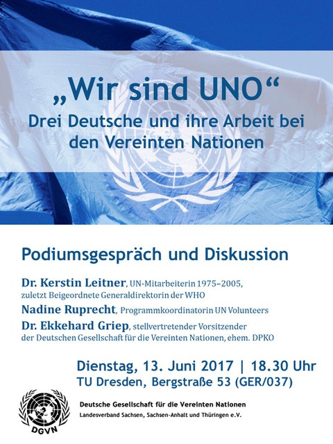 Plakat Wir sind UNO