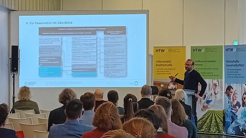 Prof Dr Remmer Sassen gives a keynote speech on the relevance of the EU taxonomy in combating biodiversity loss.