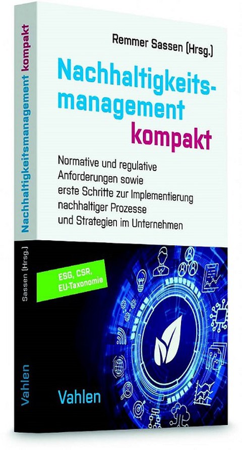 Buchdeckel des Buches Nachhaltigkeitsmanagement kompakt