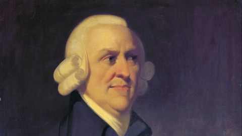 Portrait des Philosophen Adam Smith
