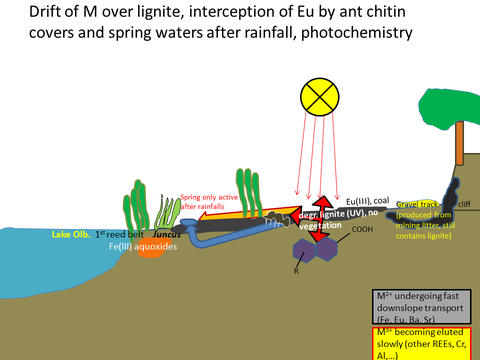 Darstellung der Entstehung elektrochemischer Spannung aus der Oxidation von EU2+