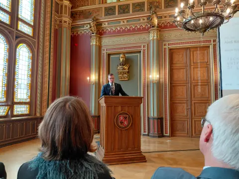 Prof. Aleš Kocourek, Rektor der TU Liberec bei seiner Rede