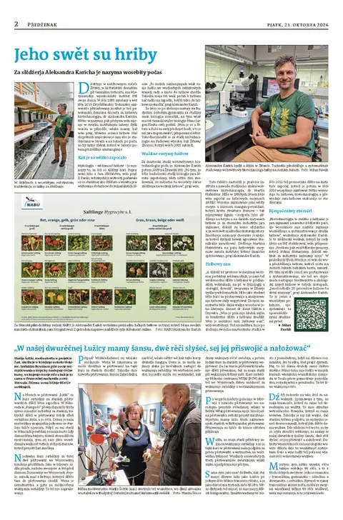 Seite der Wochenendbeilage "Předżenak" der sorbischsprachigen Tageszeitung "Serbske Nowiny"