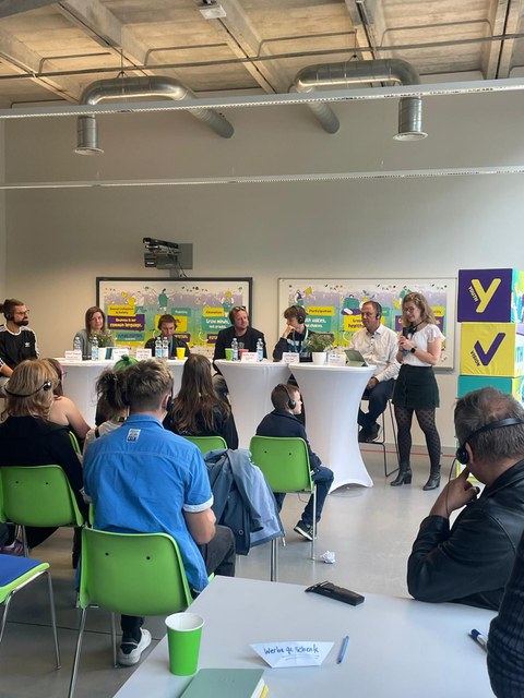 Podiumsdiskussion während des Zukunftskongresses