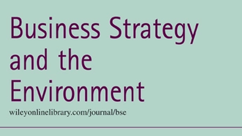 Titelseite von Business Strategy and the Environment