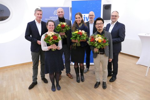 Vortragende und Preisträger:innen bei der Verleihung des Schasching-Preises 2022