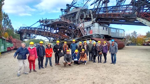 Gruppenbild von der Exkursion in die Lausitzer Kohleregion