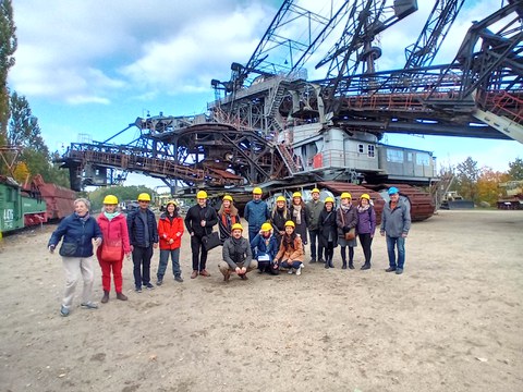 Gruppenbild von der Exkursion in die Lausitzer Kohleregion