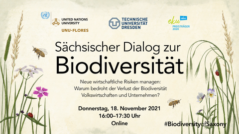 Advertisement of the last seminar of Saxon Dialogue on biodiversity