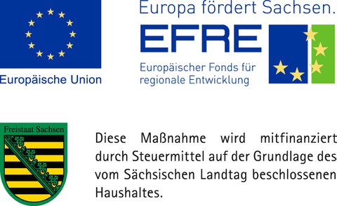 Diese Maßnahme wird aus dem EFRE und aus Steuermittel auf Grundlage des von den Abgeordneten des Sächsischen Landtags beschlossenen Haushaltes finanziert.