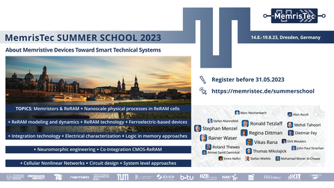 Plakat MemrisTec Summer School 2023