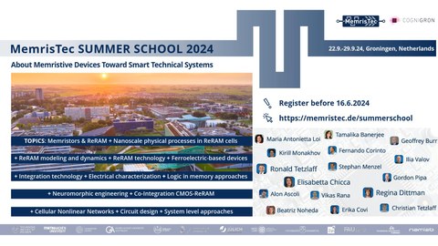 Plakat MemrisTec Summer School 2024