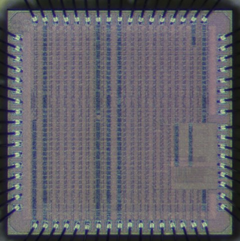 Chipfoto powerlink-IC, Testchip, Testchips fertig produziert März 2022