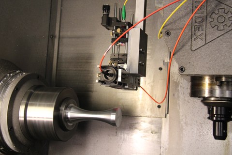 Fasergekoppelter Messkopf