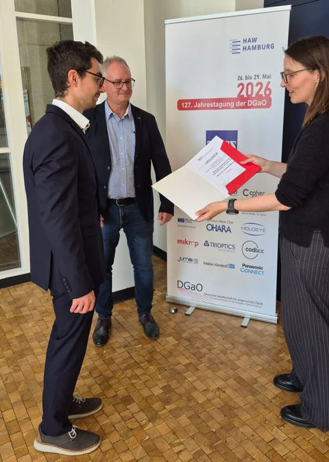 C. Bilsing receives DGaO Young Talent 2026