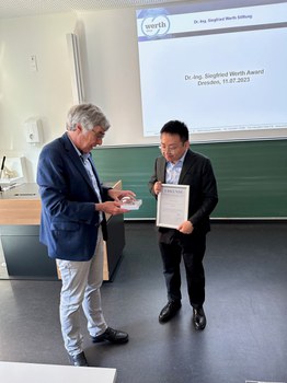 Picture 7 - from left, Dr. Schniewind, Dr. Jiawei Sun
