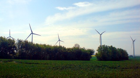 Windenergieanlagen in der Natur