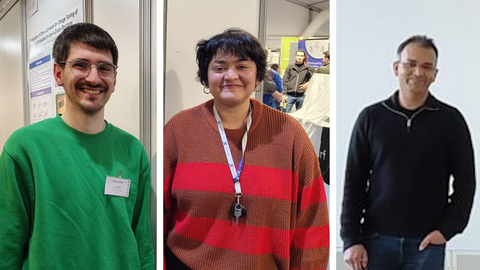 Simon, Niri und Rabiul auf der DPG Konferenz