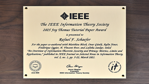 IEEE Tutorial Best Paper Award 2025