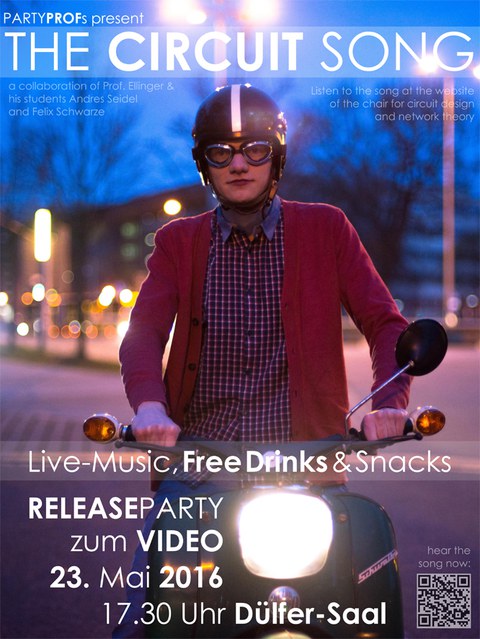 Poster zur Video Release Party am 23.5.2016