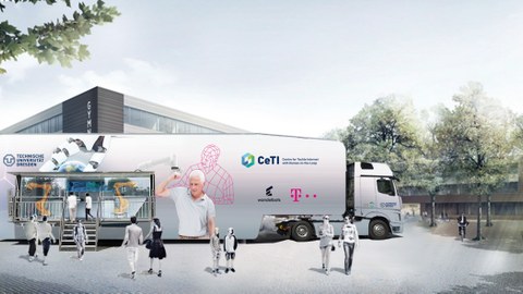 CeTI Truck Wissenschaft zum Ausprobieren