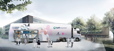 CeTI Truck Wissenschaft zum Ausprobieren