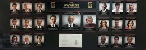 Wall of Fame der SPIE Photonics West-Konferenz  2022