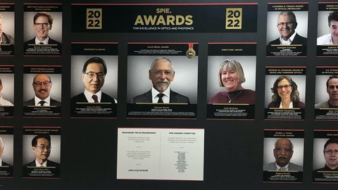 Wall of Fame der SPIE Photonics West-Konferenz  2022