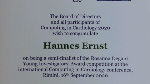 Auszeichnung Hannes Ernst